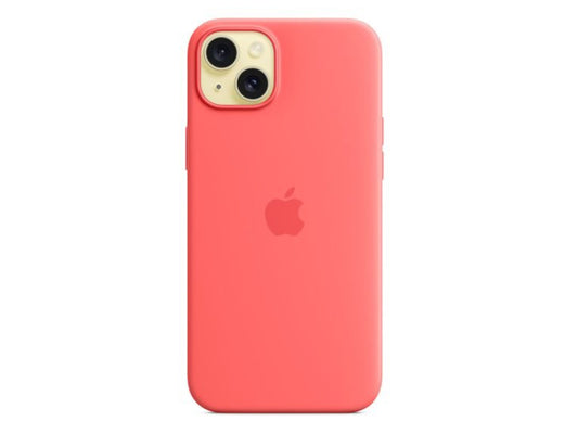 Apple iPhone 15 Plus Silicone Case with MagSafe - Guava