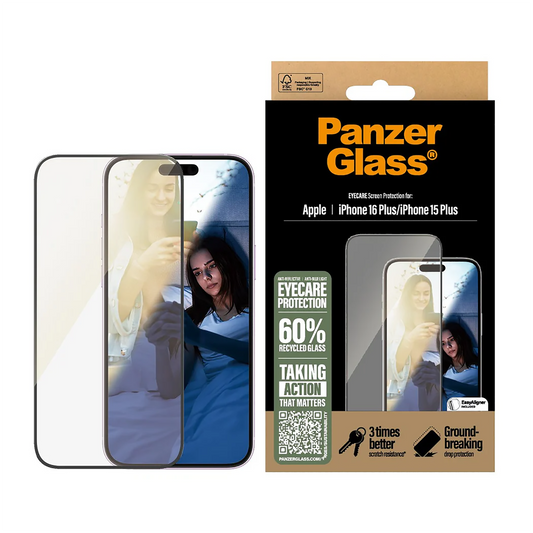 PanzerGlass® EyeCare Screen Protector - 6.7 Inch- Ultra-Wide Fit for iPhone 15 Plus | iPhone 16 Plus