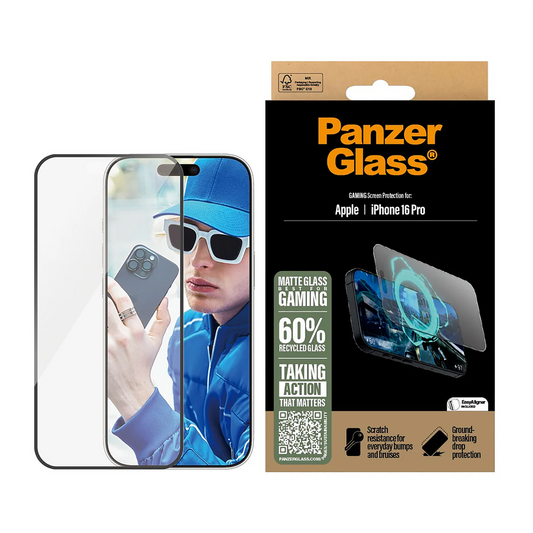 PanzerGlass® Gaming Screen Protector - 6.1 Inch- Ultra-Wide Fit for iPhone 16 Pro