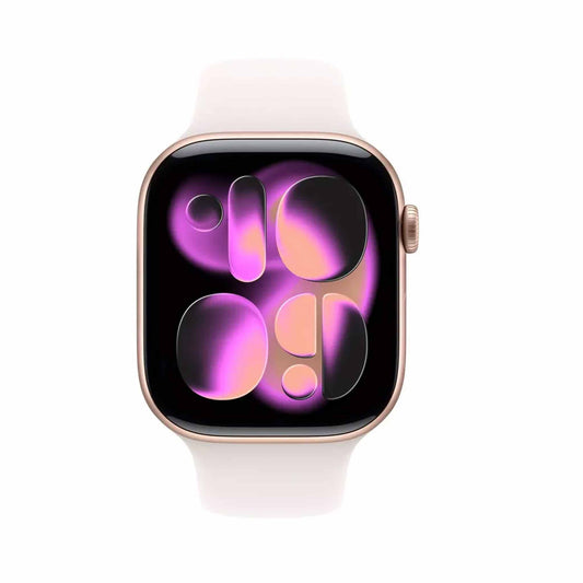 Apple Watch Series 11Β GPSΒ 46mmΒ Rose Gold Aluminium Case with Light Blush Sport Band - S/M