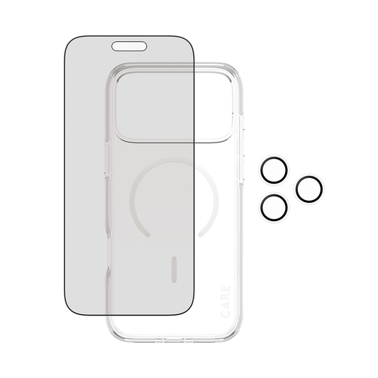 PanzerGlass CARE Explorer PG 3-in-1 Privacy Bundle iPhone 17 Pro Max 6.9 Inch