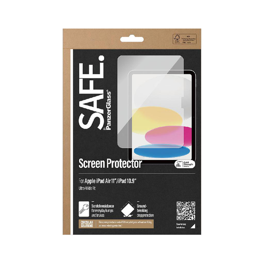 بانزر جلاس سيف حامي شاشة متوافق مع كفر لجهاز آيباد