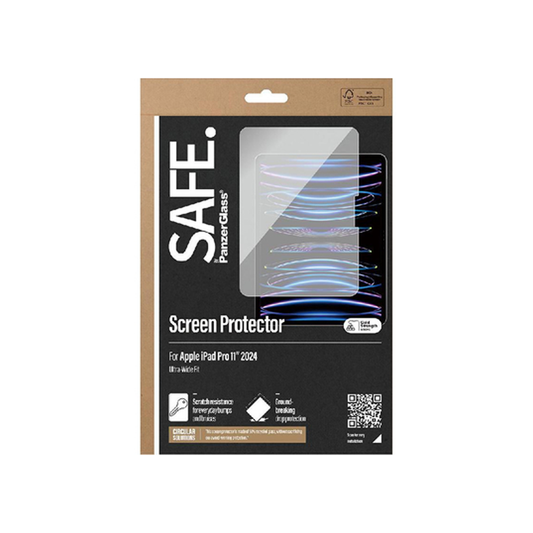 بانزر جلاس سيف بواسطة® واقي شاشة آيباد برو 11 بوصة (2024) | ملاءمة عريضة للغاية SAFE95857
