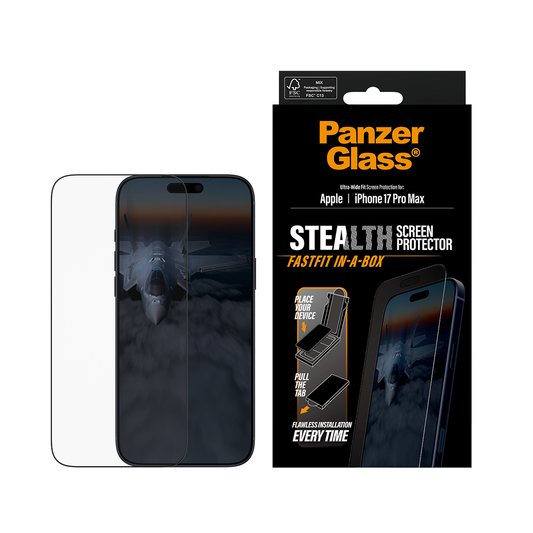 PanzerGlass Stealth Screen iPhone 17 Pro Max 6.9 Inch Ultra