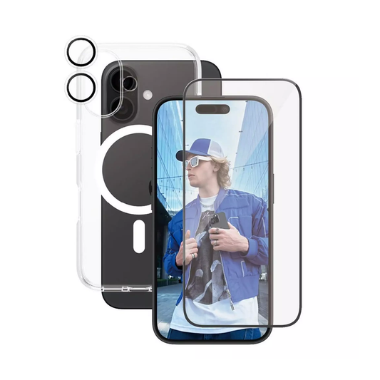 PanzerGlass® Care By Flagship 3-in-1 Bundle iPhone 16