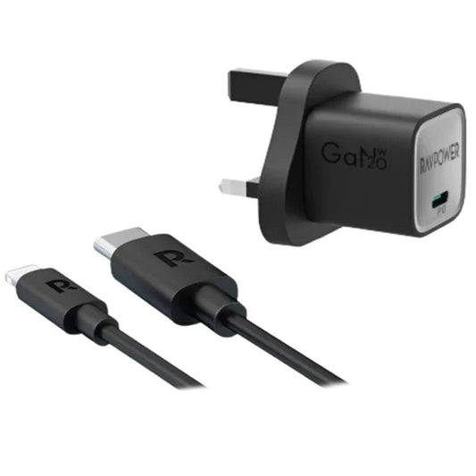 راف باور شاحن ميني - بي دي 20 واط - جان تايب سي - أبيض