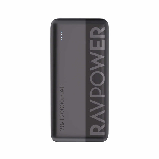 RAVPower RP-PB1229 PD20W Pioneer 20000mAh 3-Port Power Bank - Black