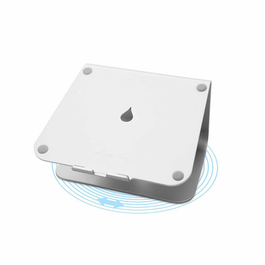 راين ديزاين ام استاند 360 حامل لابتوب مع قاعدة دوّارة – فضي