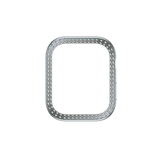 سيف. باي بانزر جلاس® بلينغ بامبر فضي ساعة آبل سلسلة 10 | 46 ملم