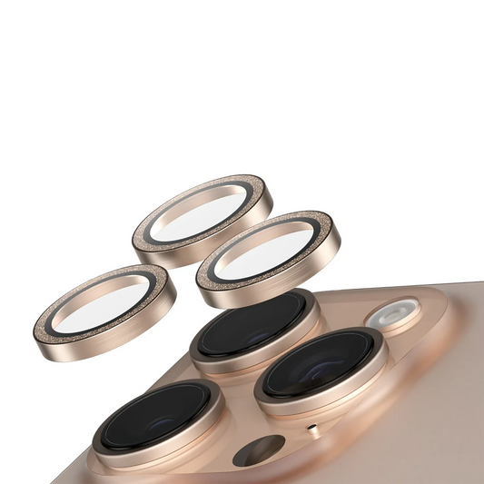 سيف. باي بانزر جلاس® واقي عدسة الكاميرا - آيفون 16 برو | آيفون 16 برو ماكس - 6.1 / 6.7 بوصة - ذهبي لامع