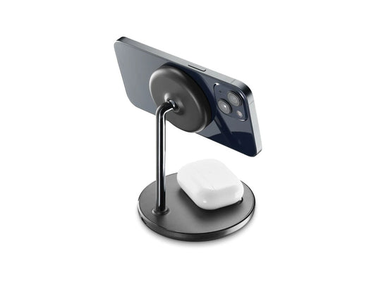 Cellularline 2in1 Wireless Charg-MagSafe-BLK