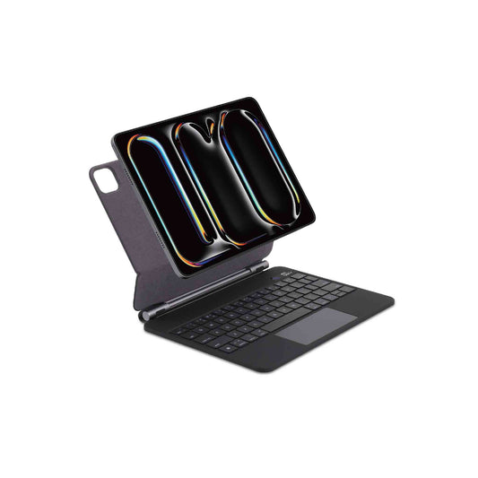 SIA MagKeyboard - SIMGKB13M4 - Magnetic Keyboard 6 lines layout For iPad Pro 13 Inch 2024 with Pencil Holder - Black AR/ENG