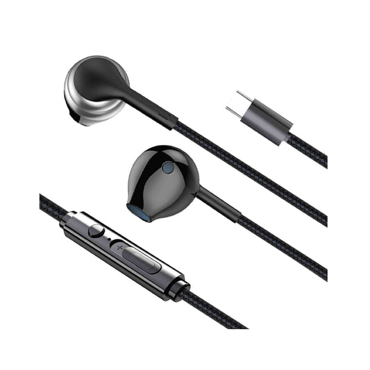 SIA Soundlink si-sl18phn-blk Wired Type-c Earphone With Mic and Volume Control 1.2m - Black (iOS Compatible)