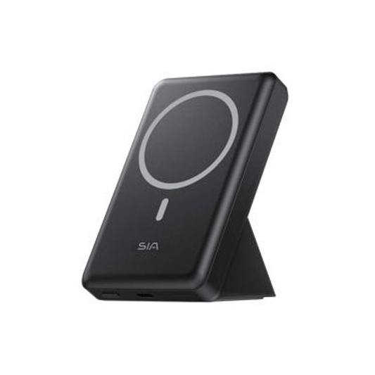 SIA PB2001 - 10000mAh Wireless Power Bank With Holder β Black