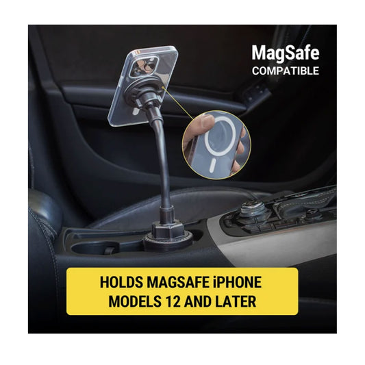 Scosche MagicMountβ’ Select Magsafe Cup Holder Mount (Magsafe Ring Included)