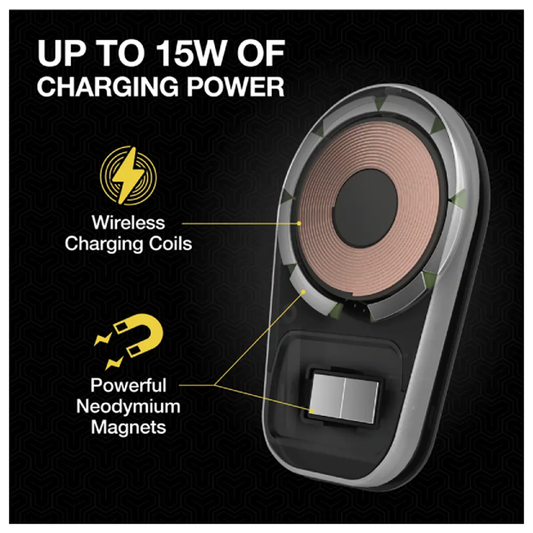 Scosche MagicMountβ’ Pro Charge5 Window/Dash Magsafe/Universal Wireless Charger