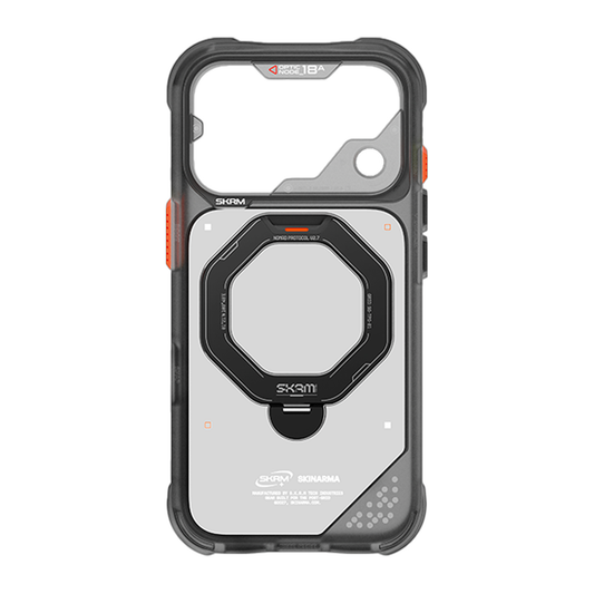 SkinArma iPhone 18 Pro Max 6.9 Inch (2026) Saturn (Rotating Kick-Stand) - Black