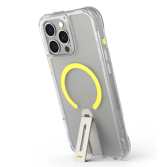 Skinarma Helix Magsafe Case With 360 Rotating Stand For iPhone 16 Pro - Clear