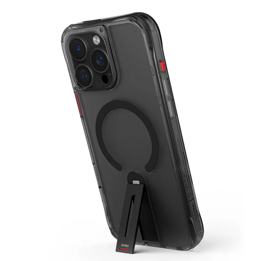 Skinarma Helix Magsafe Case With 360 Rotating Stand For iPhone 16 Pro Max - Black