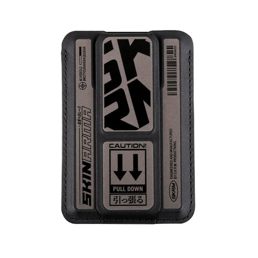 Skinarma Kado Kira Kobai Magsafe Card Holder With Grip Stand - Gunmetal