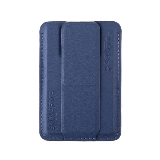 Skinarma Kado Magsafe Card Holder With Grip Stand - Blue