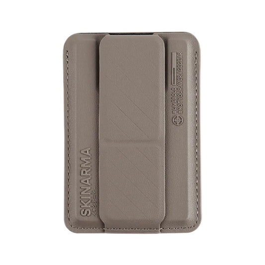 Skinarma Kado Magsafe Card Holder With Grip Stand - Champagne