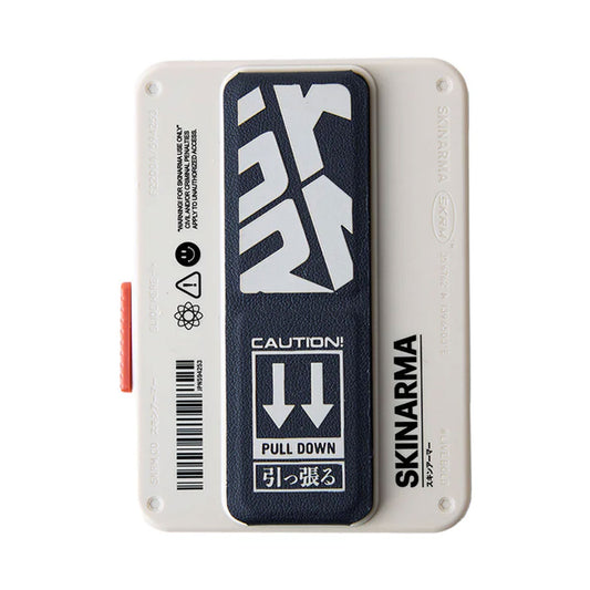 Skinarma Spunk Mirage Magnetic Card Holder With Grip-Stand - Ivory