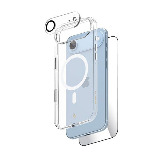 سمارتكس ألتراجارد مجموعة حماية 3 في 1 لآيفون 17 اير (كفر مغناطيسي شفاف + حماية شاشة + حماية كاميرا)