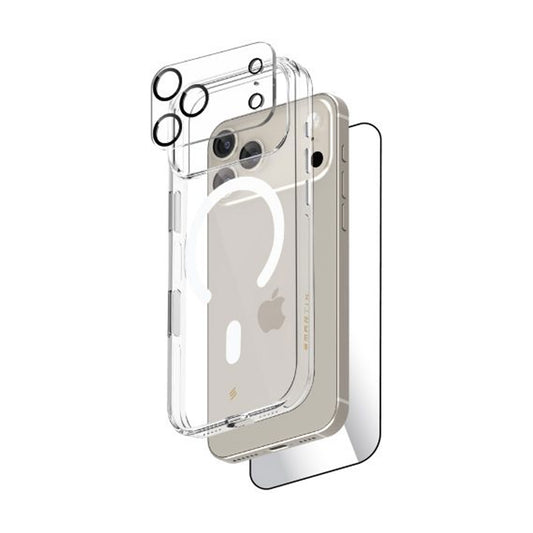 Smartix Ultraguard 3 in 1 Bundle Pack iPhone 17 Pro (Magnetic Clear Case+ Screen Protector + Camera Protector)