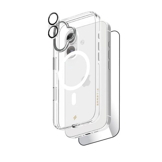 Smartix Ultraguard 3 in 1 Bundle Pack iPhone 17 (Magnetic Clear Case+ Screen Protector + Camera Protector)