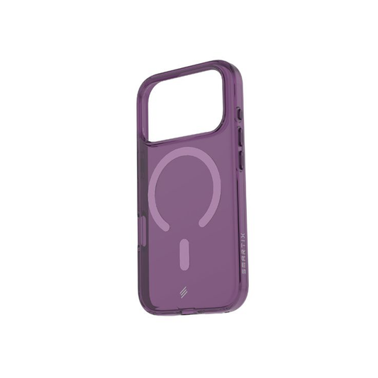 Smartix Ultraguard Magnetic Case for iPhone 18 Pro - Transparent Dark Cherry