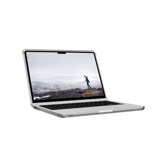 UAG MacBook Air 13 Inch m2/m3/m4-Lucent Case - Ice/Black