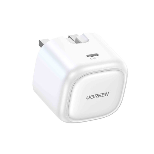 UGREEN Nexode 30W USB-C PD GaN Fast Charger UK -folding foot (White) CD305