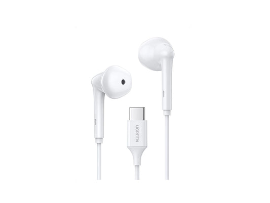 UGREEN Wired Earphones with Type-C Connector (White) EP101