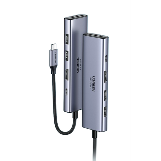 UGREEN 6-in-1 USB-C Hub - Grey