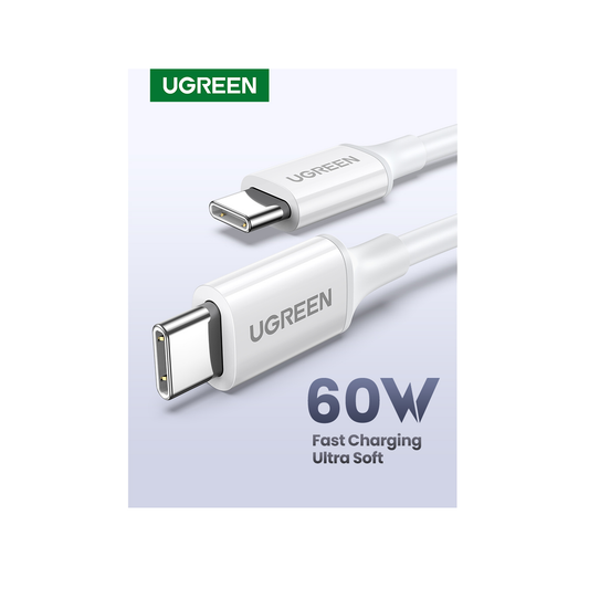 UGREEN USB 2.0 C M/M ABS Cover 1m 60W - White