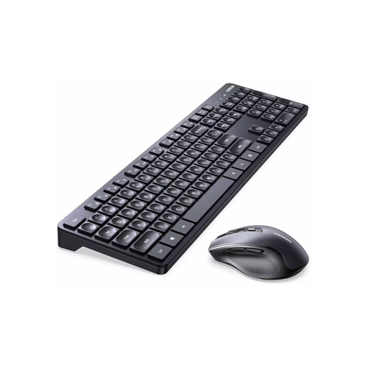 يوجرين مجموعة كيبورد و ماوس لاسلكية - أسود