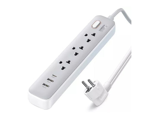 UGREEN 30W 3 AC Power Strip With Master Switch