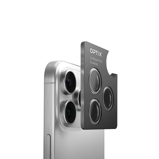 UNIQ Optix Prime Iphone 17 Pro/17 Pro Max (2025) - Stainless Steel Frame Sapphire Camera Lens Protector - Navy Chrome