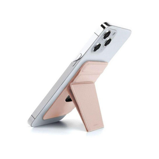 UNIQ Lyft Magnetic Snap-On Stand and Card Holder - Blush Pink