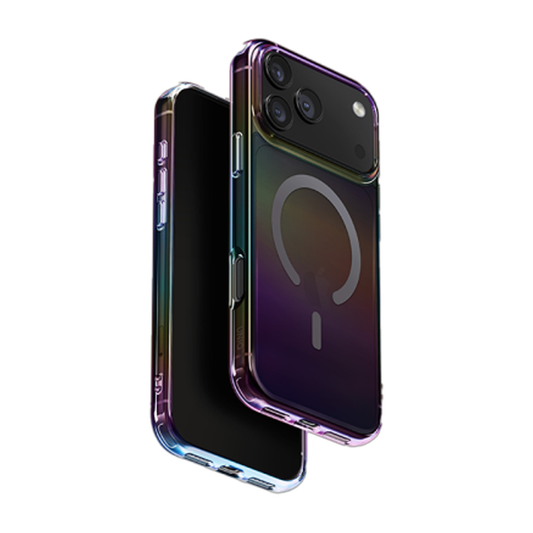 Uniq Hybrid Iridescia MagSafe Case for iPhone 17 Pro Max - Midnight Quartz