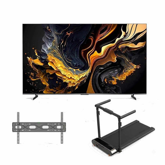 Xiaomi TV A Max 100 Inch QLED 4K Ultra HD Smart Google TV 144Hz Dolby Vision With Wall and Treadmill