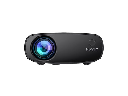 Havit PJ207 WiFi Portable Projector, 1100 Lumens, 720p - Black