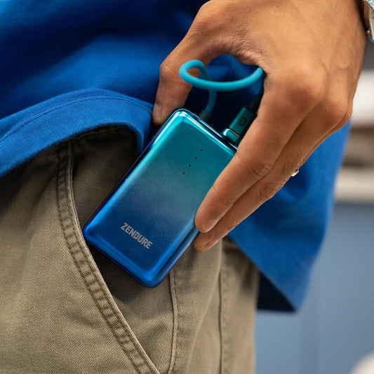 Zendure SuperMini Pro- 10,000 mAh Pockets Power Bank 30W - Ombre Blue