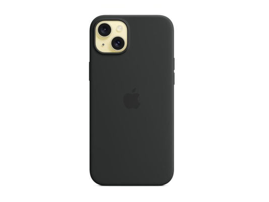 Apple iPhone 15 Plus Silicone Case with MagSafe - Black