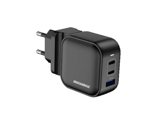 65W 3-Port GaN Travel Charger(UK/EU Plugs Included)