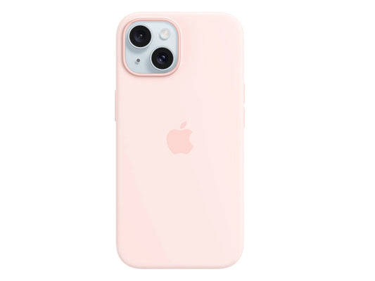 Apple iPhone 15 Silicone Case with MagSafe - Light Pink