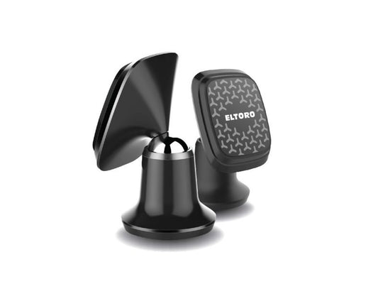 التورو حامل معدني مغناطيسي للسيارة - حامل هاتف - أسود