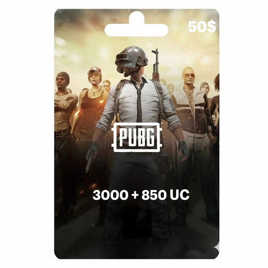 PUBG 3000 + 850 UC 50$