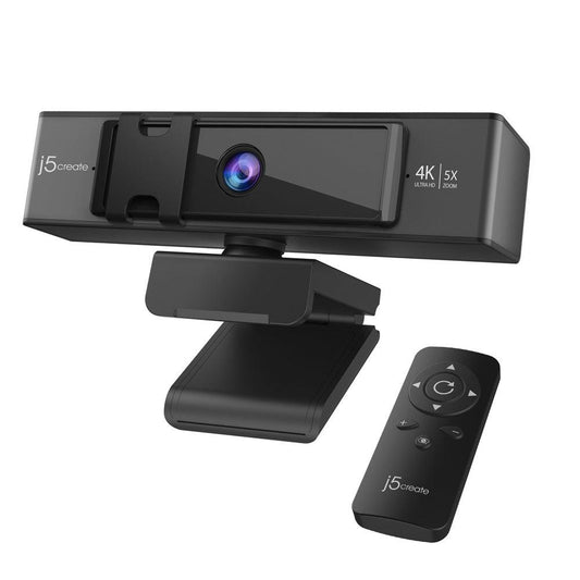 j5create 4k Ultra HD Webcam 360 Degree 5x Digital Zoom